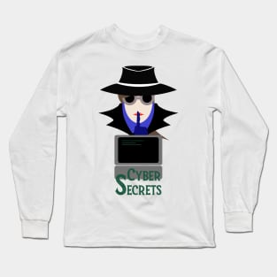 Lady Black (Cyber Secrets Cauc): A Cybersecurity Design Long Sleeve T-Shirt